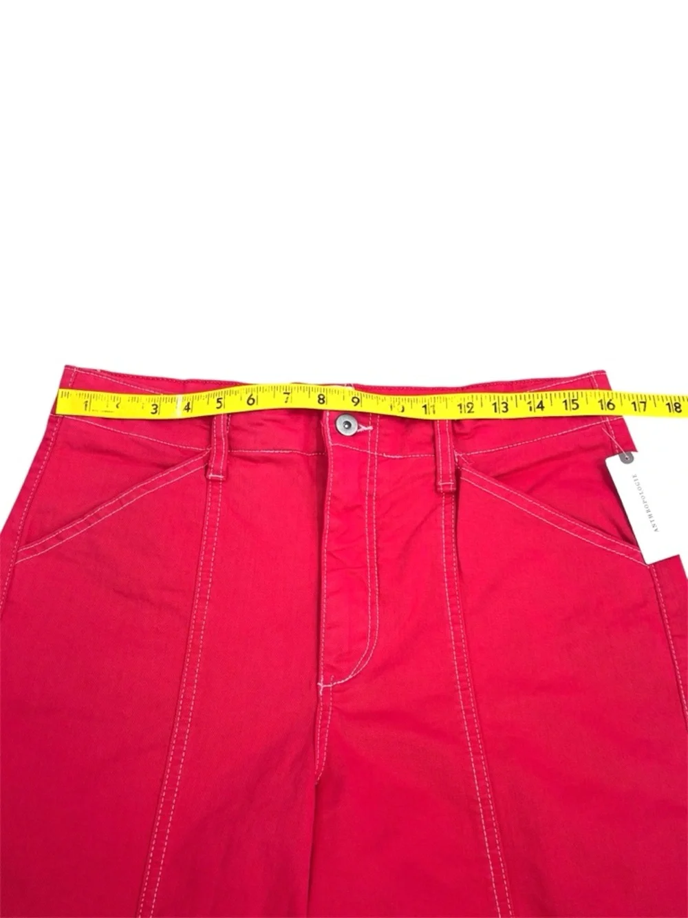 NWT MAEVE The Delaney Clean-Seamed High-Rise Wide-Leg Jeans Rose size 31 - Picture 5 of 11